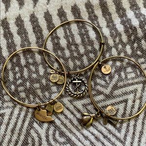 Gold Alex And Ani Bundle